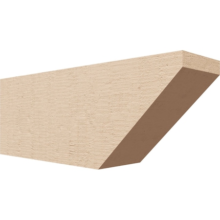 Ekena Millwork 4in. W x 6in. H x 16in. L Concord Woodgrain TimberThane Rafter Tail, Primed Tan RFTUR04X06X16CONRCPR